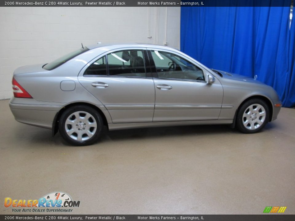 2006 Mercedes-Benz C 280 4Matic Luxury Pewter Metallic / Black Photo #8