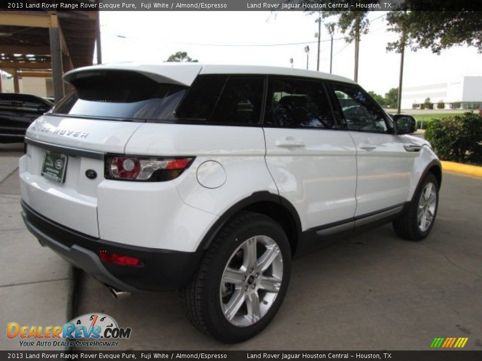 2013 Land Rover Range Rover Evoque Pure Fuji White / Almond/Espresso Photo #8