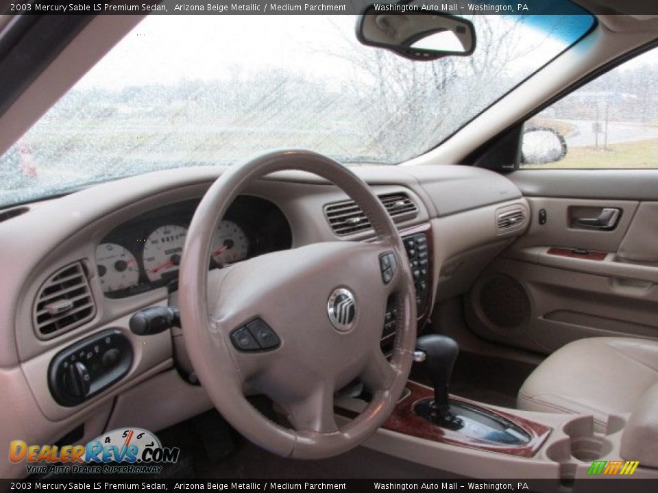 2003 Mercury Sable LS Premium Sedan Arizona Beige Metallic / Medium Parchment Photo #9