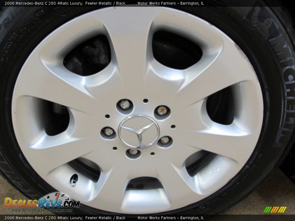 2006 Mercedes-Benz C 280 4Matic Luxury Pewter Metallic / Black Photo #11