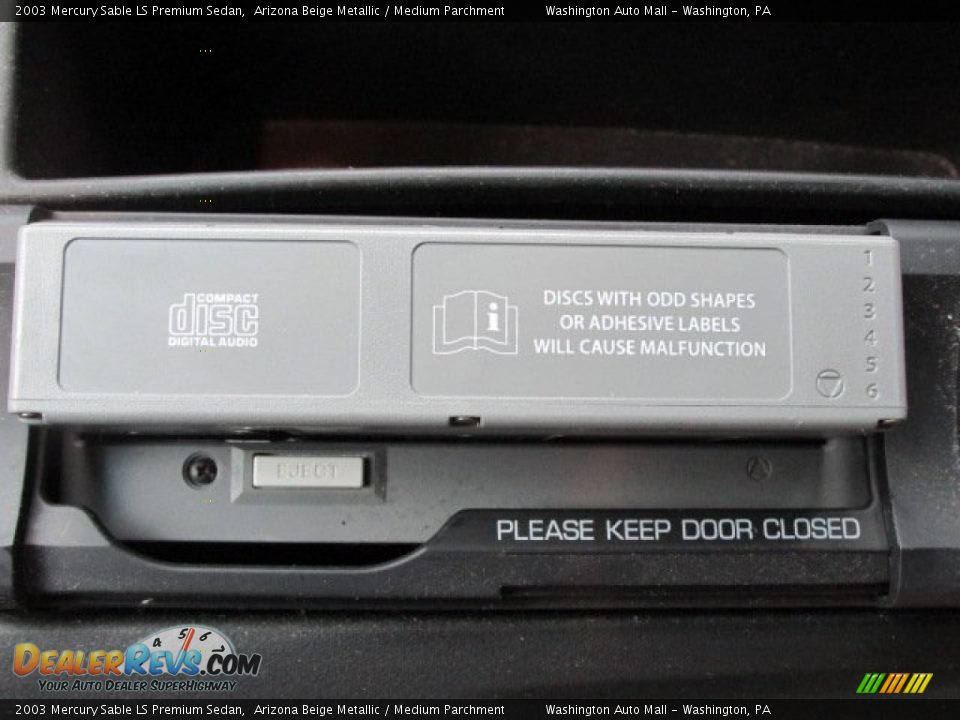 2003 Mercury Sable LS Premium Sedan Arizona Beige Metallic / Medium Parchment Photo #12