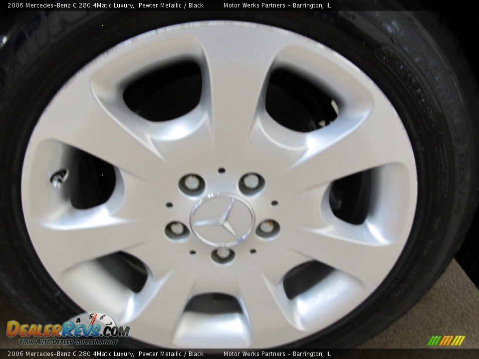2006 Mercedes-Benz C 280 4Matic Luxury Pewter Metallic / Black Photo #12