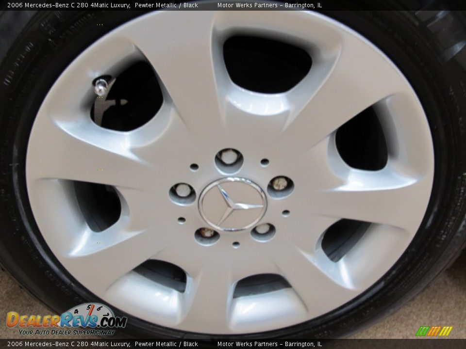 2006 Mercedes-Benz C 280 4Matic Luxury Pewter Metallic / Black Photo #13