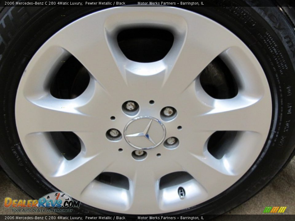 2006 Mercedes-Benz C 280 4Matic Luxury Pewter Metallic / Black Photo #14