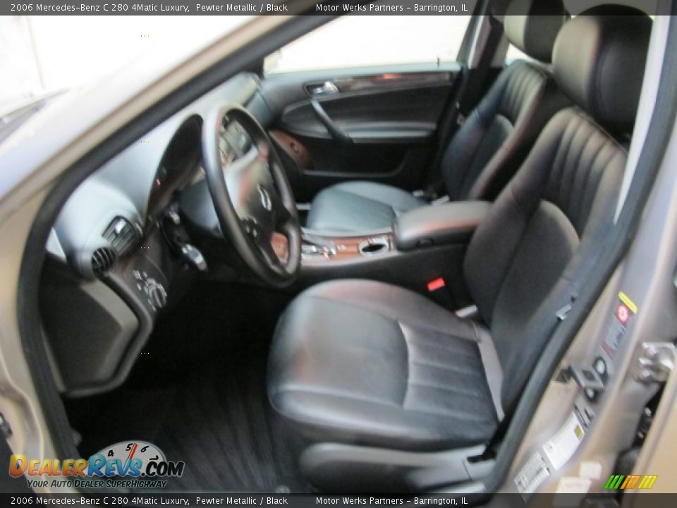 2006 Mercedes-Benz C 280 4Matic Luxury Pewter Metallic / Black Photo #15