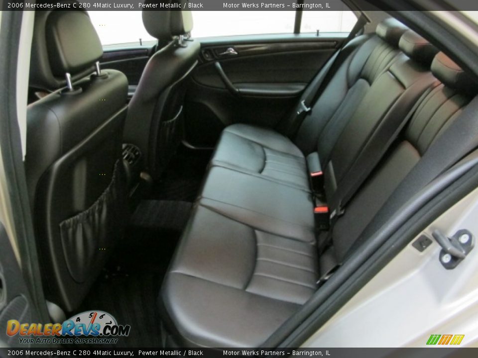 2006 Mercedes-Benz C 280 4Matic Luxury Pewter Metallic / Black Photo #17
