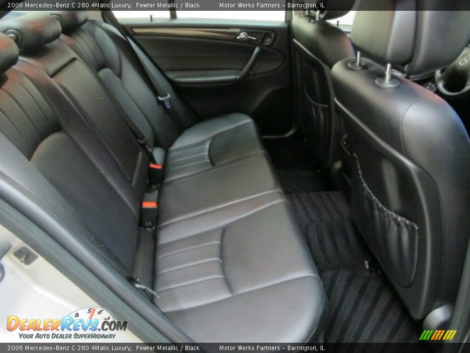 2006 Mercedes-Benz C 280 4Matic Luxury Pewter Metallic / Black Photo #19