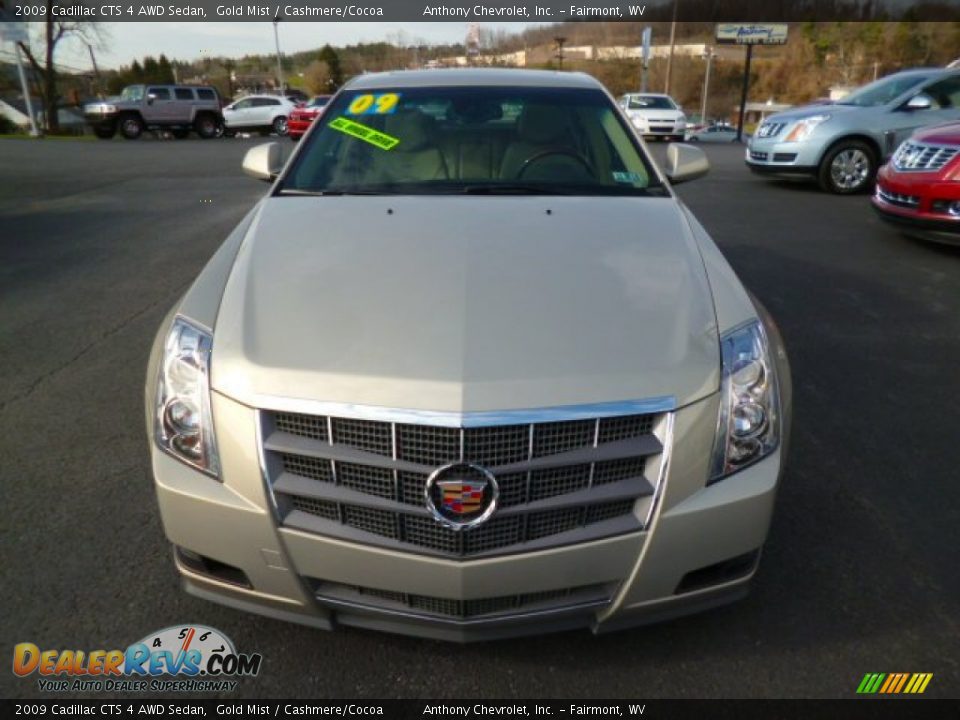 2009 Cadillac CTS 4 AWD Sedan Gold Mist / Cashmere/Cocoa Photo #2
