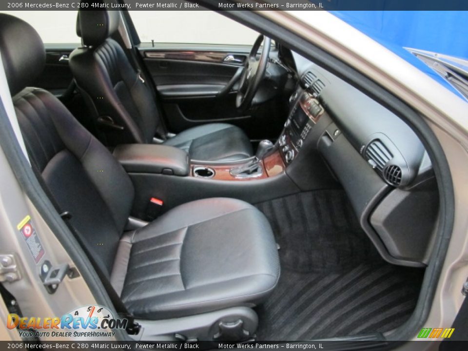 2006 Mercedes-Benz C 280 4Matic Luxury Pewter Metallic / Black Photo #21