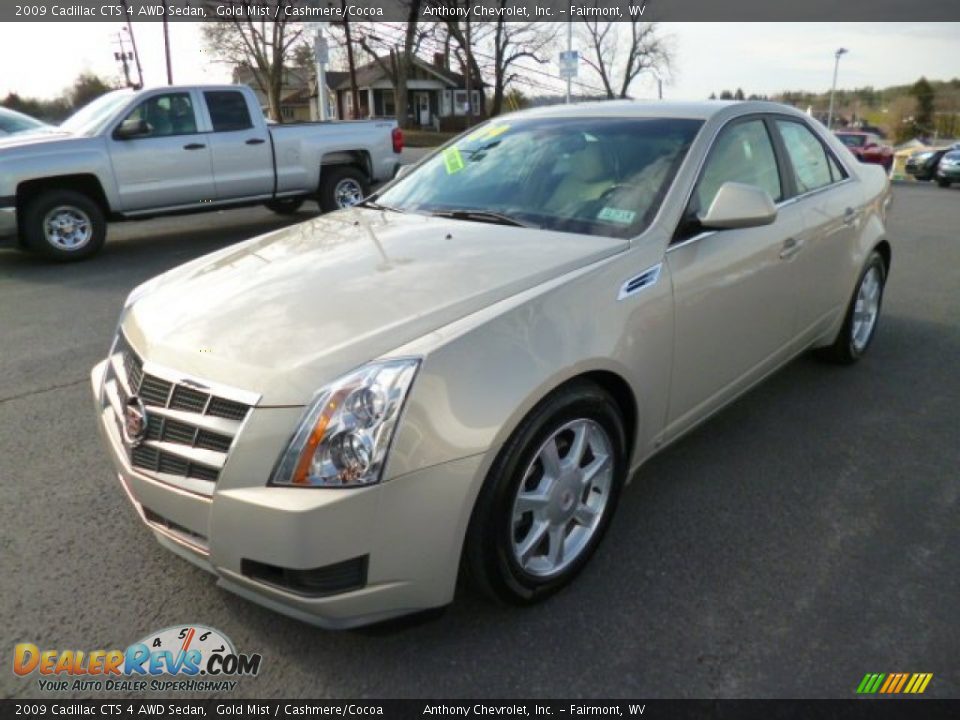 2009 Cadillac CTS 4 AWD Sedan Gold Mist / Cashmere/Cocoa Photo #3