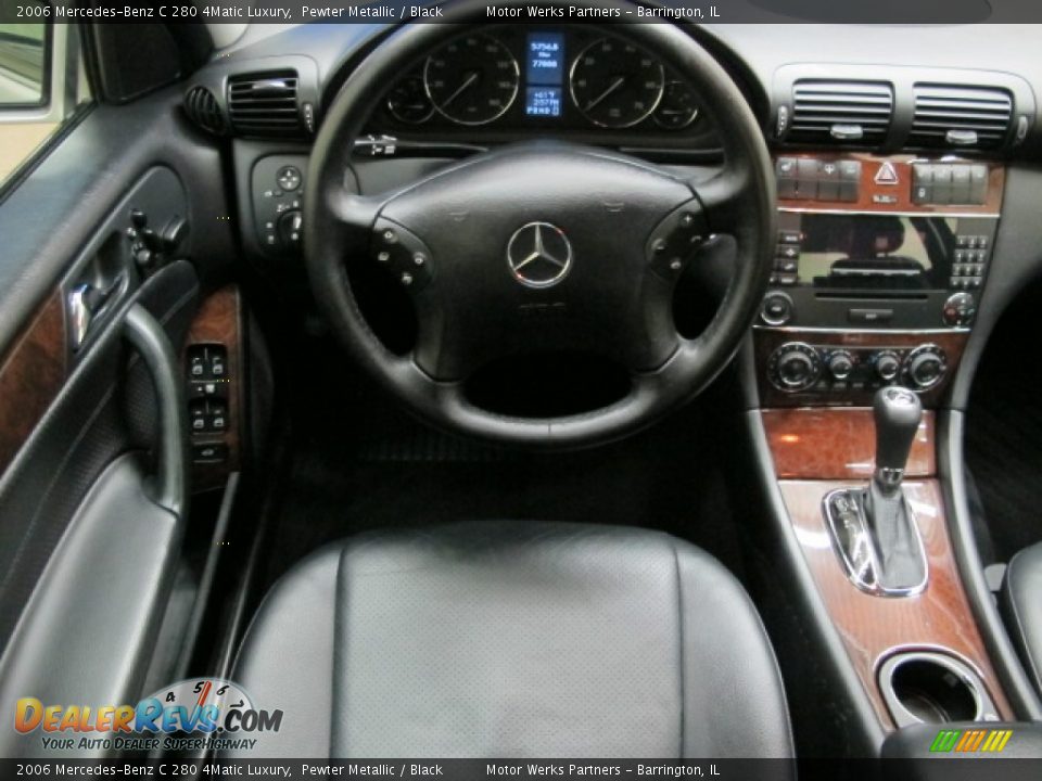 2006 Mercedes-Benz C 280 4Matic Luxury Pewter Metallic / Black Photo #23