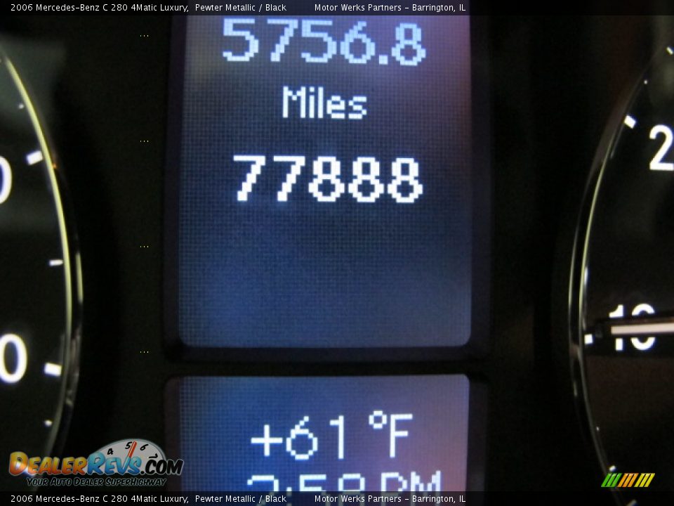 2006 Mercedes-Benz C 280 4Matic Luxury Pewter Metallic / Black Photo #27