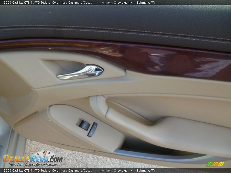 2009 Cadillac CTS 4 AWD Sedan Gold Mist / Cashmere/Cocoa Photo #10