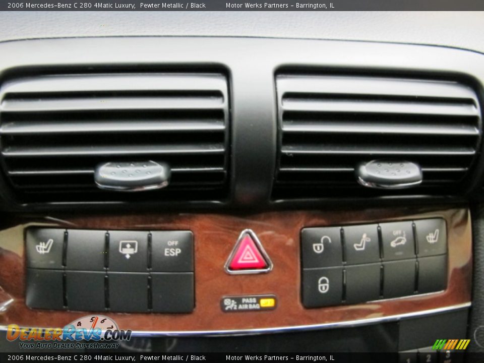 2006 Mercedes-Benz C 280 4Matic Luxury Pewter Metallic / Black Photo #28