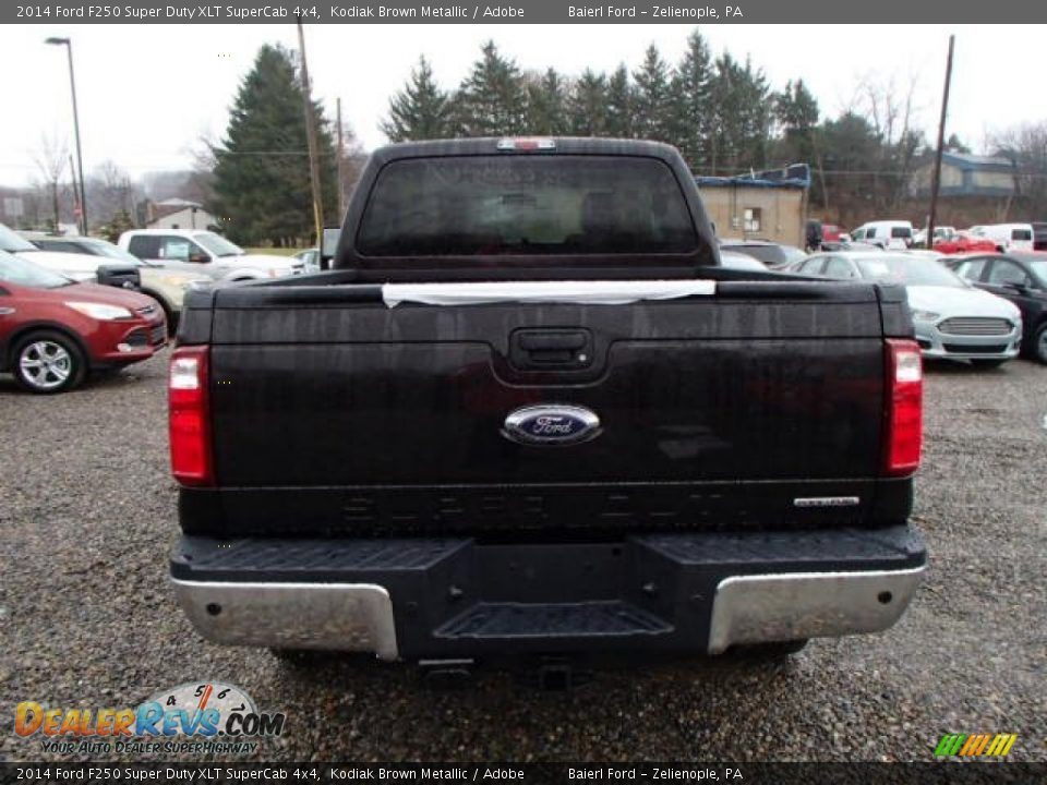 2014 Ford F250 Super Duty XLT SuperCab 4x4 Kodiak Brown Metallic / Adobe Photo #7
