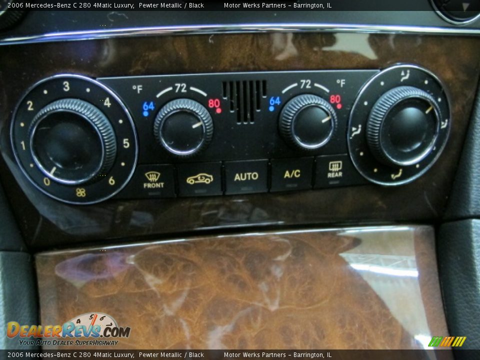 2006 Mercedes-Benz C 280 4Matic Luxury Pewter Metallic / Black Photo #30