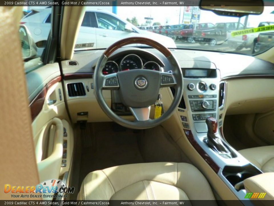 2009 Cadillac CTS 4 AWD Sedan Gold Mist / Cashmere/Cocoa Photo #14