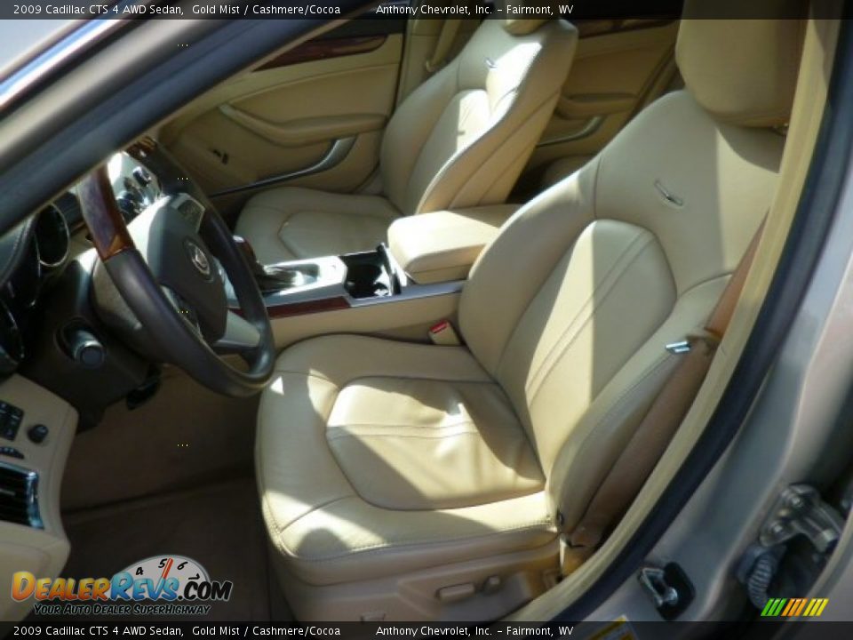 2009 Cadillac CTS 4 AWD Sedan Gold Mist / Cashmere/Cocoa Photo #15