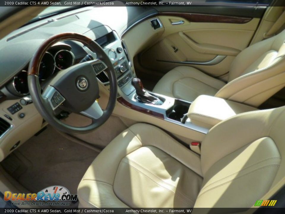 2009 Cadillac CTS 4 AWD Sedan Gold Mist / Cashmere/Cocoa Photo #16