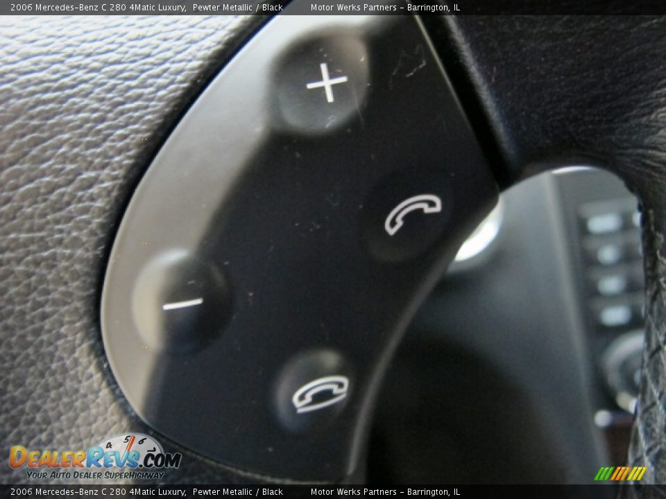 2006 Mercedes-Benz C 280 4Matic Luxury Pewter Metallic / Black Photo #34