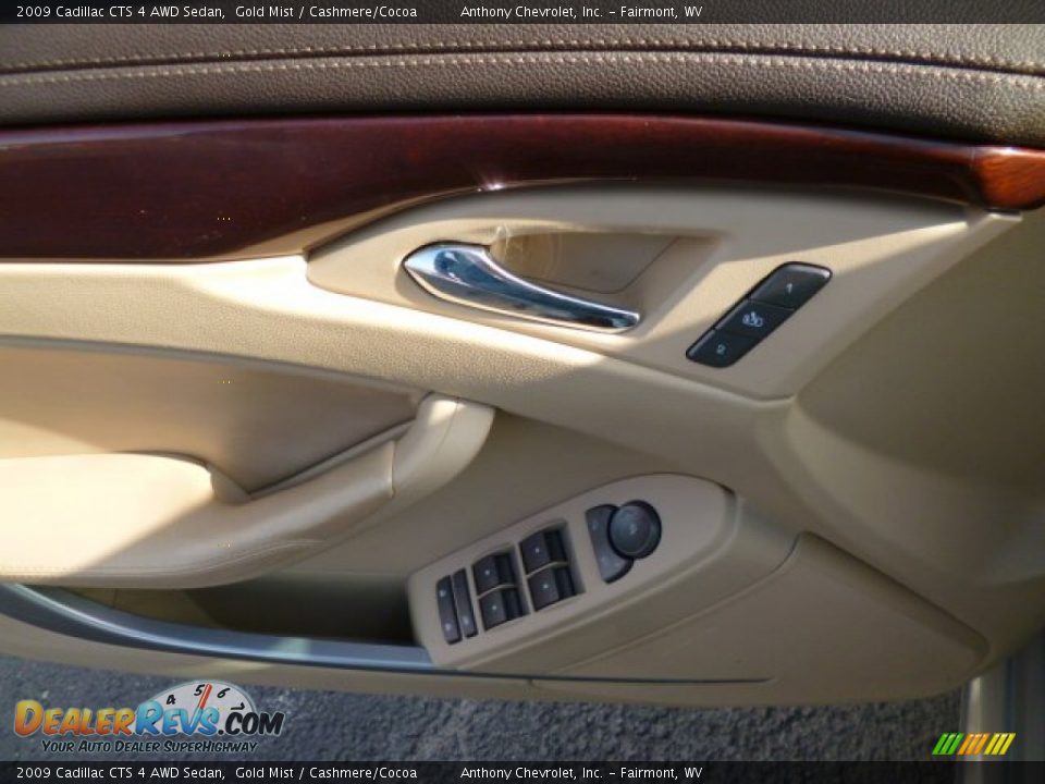 2009 Cadillac CTS 4 AWD Sedan Gold Mist / Cashmere/Cocoa Photo #17