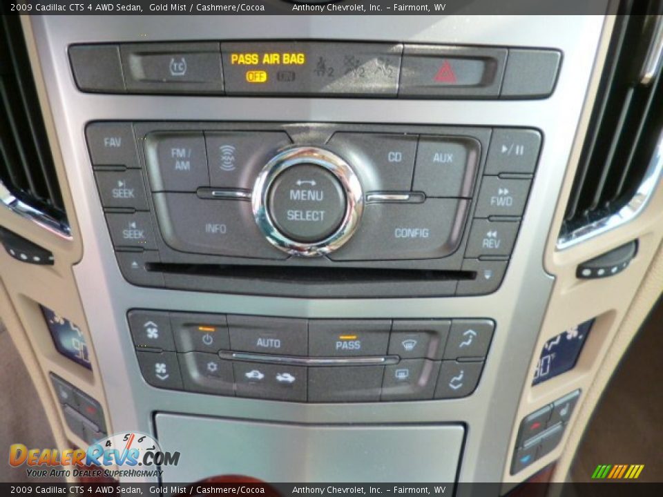2009 Cadillac CTS 4 AWD Sedan Gold Mist / Cashmere/Cocoa Photo #19