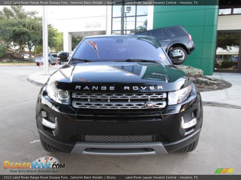 2013 Land Rover Range Rover Evoque Pure Santorini Black Metallic / Ebony Photo #2