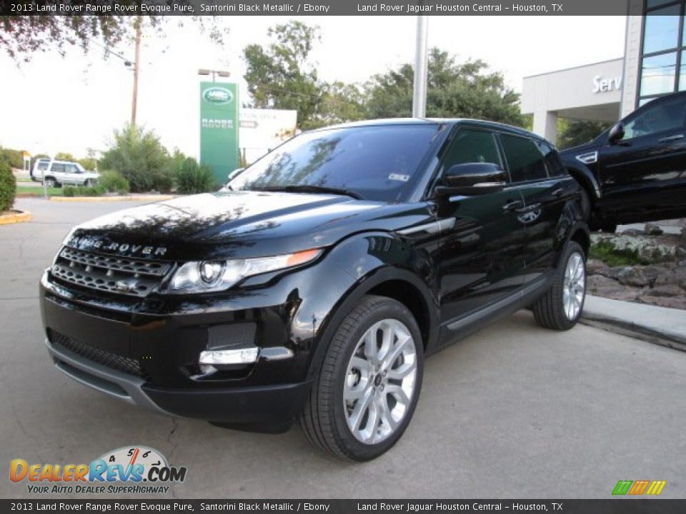 2013 Land Rover Range Rover Evoque Pure Santorini Black Metallic / Ebony Photo #3