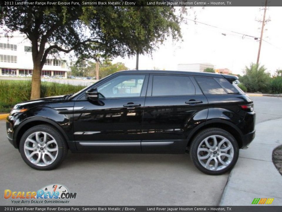 2013 Land Rover Range Rover Evoque Pure Santorini Black Metallic / Ebony Photo #4
