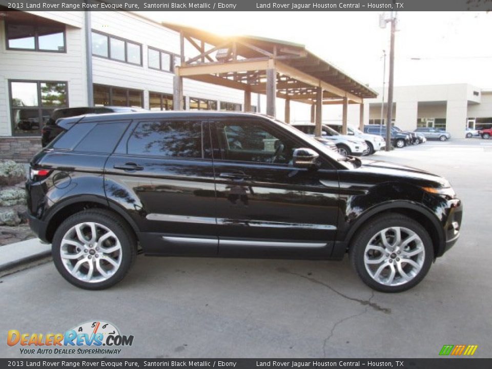 2013 Land Rover Range Rover Evoque Pure Santorini Black Metallic / Ebony Photo #9