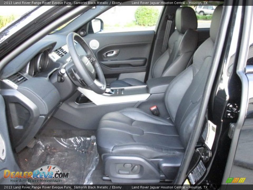 2013 Land Rover Range Rover Evoque Pure Santorini Black Metallic / Ebony Photo #10