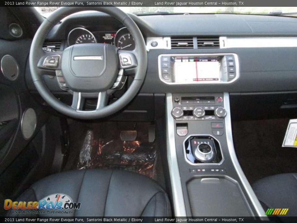 2013 Land Rover Range Rover Evoque Pure Santorini Black Metallic / Ebony Photo #12