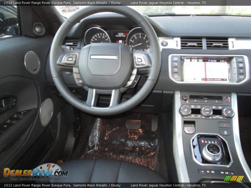 2013 Land Rover Range Rover Evoque Pure Santorini Black Metallic / Ebony Photo #13