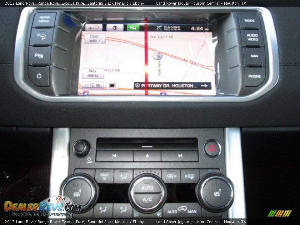 2013 Land Rover Range Rover Evoque Pure Santorini Black Metallic / Ebony Photo #15