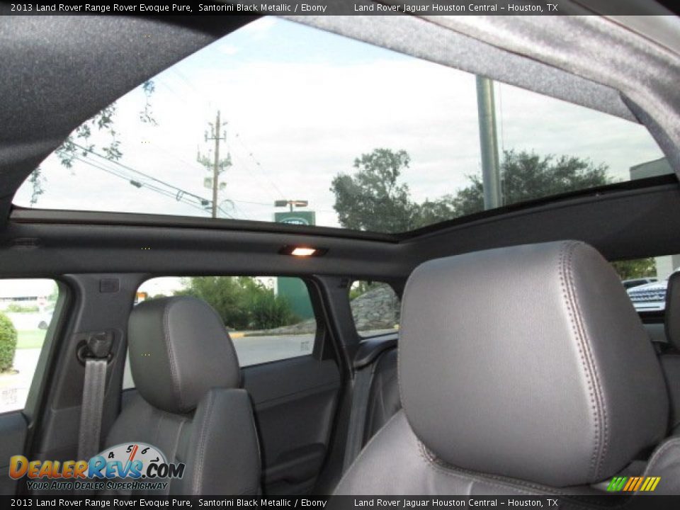 2013 Land Rover Range Rover Evoque Pure Santorini Black Metallic / Ebony Photo #16