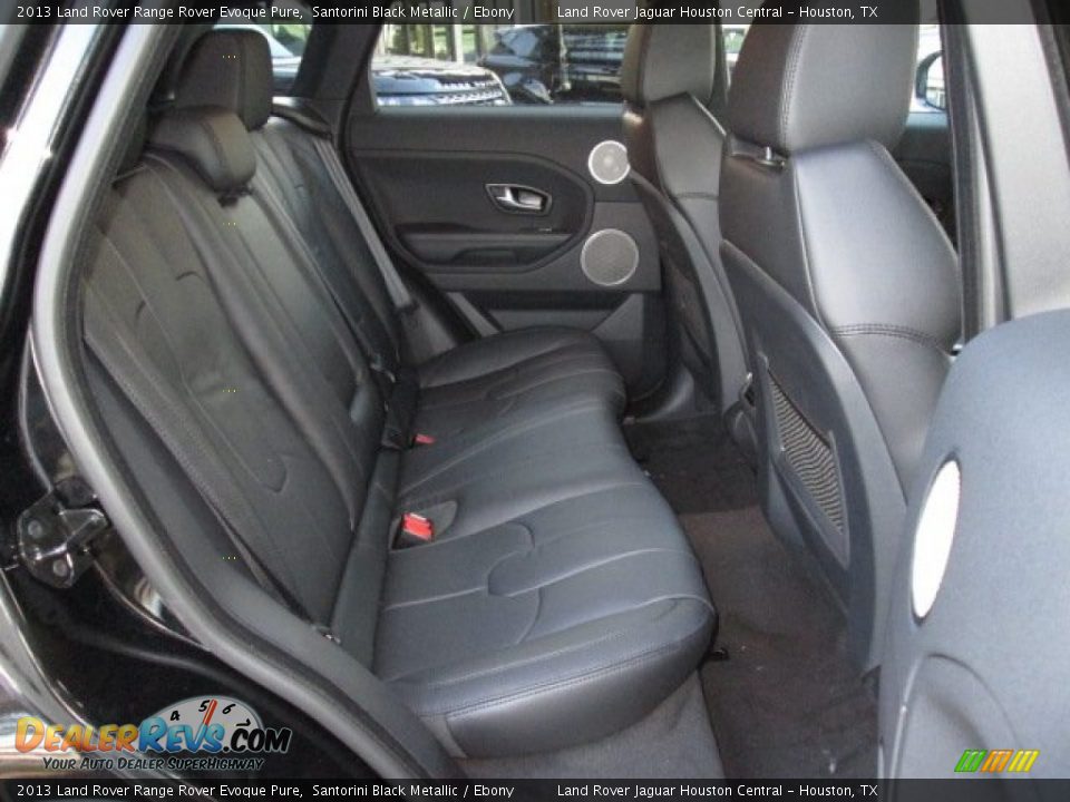 2013 Land Rover Range Rover Evoque Pure Santorini Black Metallic / Ebony Photo #17
