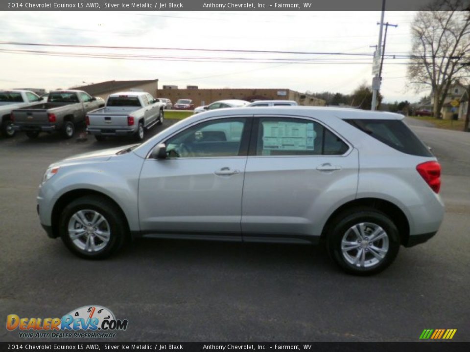 2014 Chevrolet Equinox LS AWD Silver Ice Metallic / Jet Black Photo #4