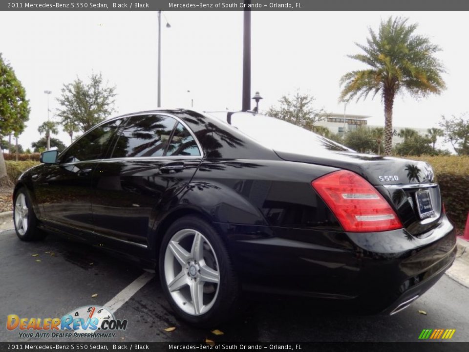 2011 Mercedes-Benz S 550 Sedan Black / Black Photo #5