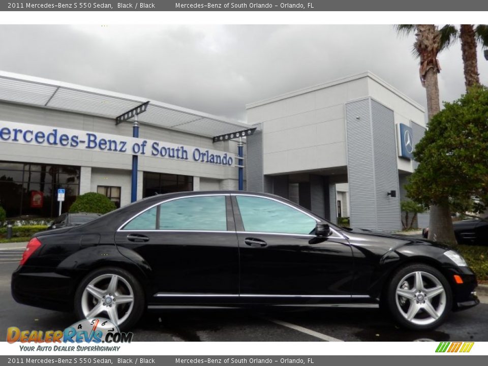 2011 Mercedes-Benz S 550 Sedan Black / Black Photo #8