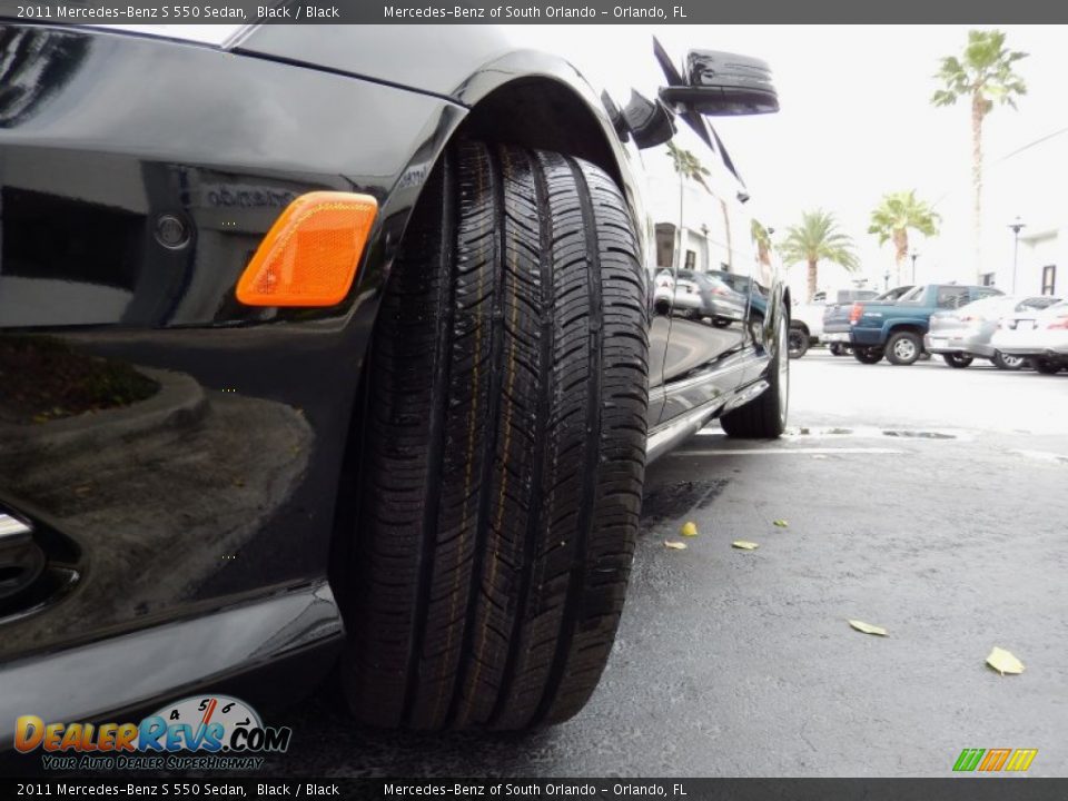 2011 Mercedes-Benz S 550 Sedan Black / Black Photo #11