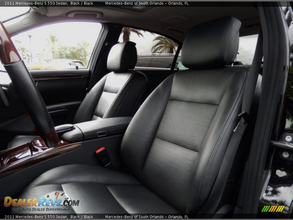 2011 Mercedes-Benz S 550 Sedan Black / Black Photo #13