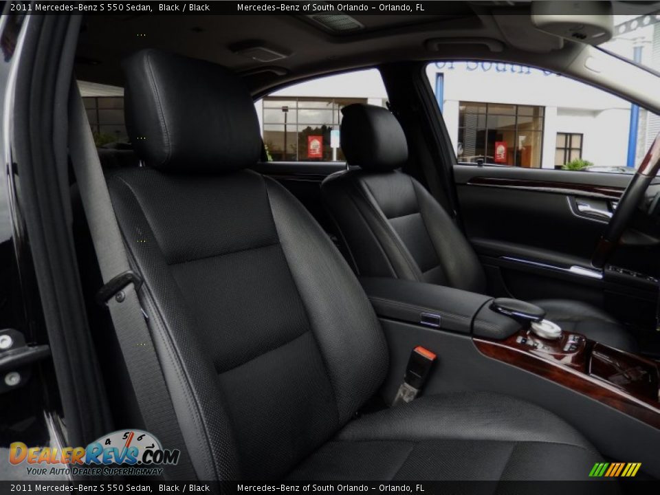2011 Mercedes-Benz S 550 Sedan Black / Black Photo #18