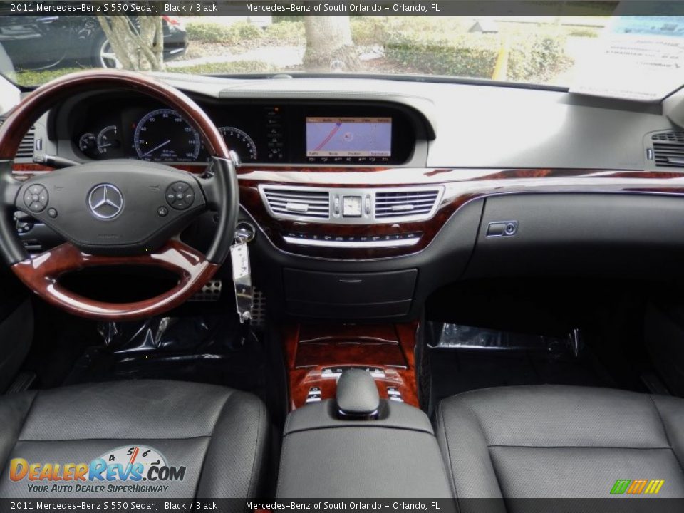 2011 Mercedes-Benz S 550 Sedan Black / Black Photo #20