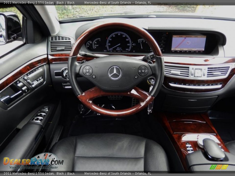 2011 Mercedes-Benz S 550 Sedan Black / Black Photo #21