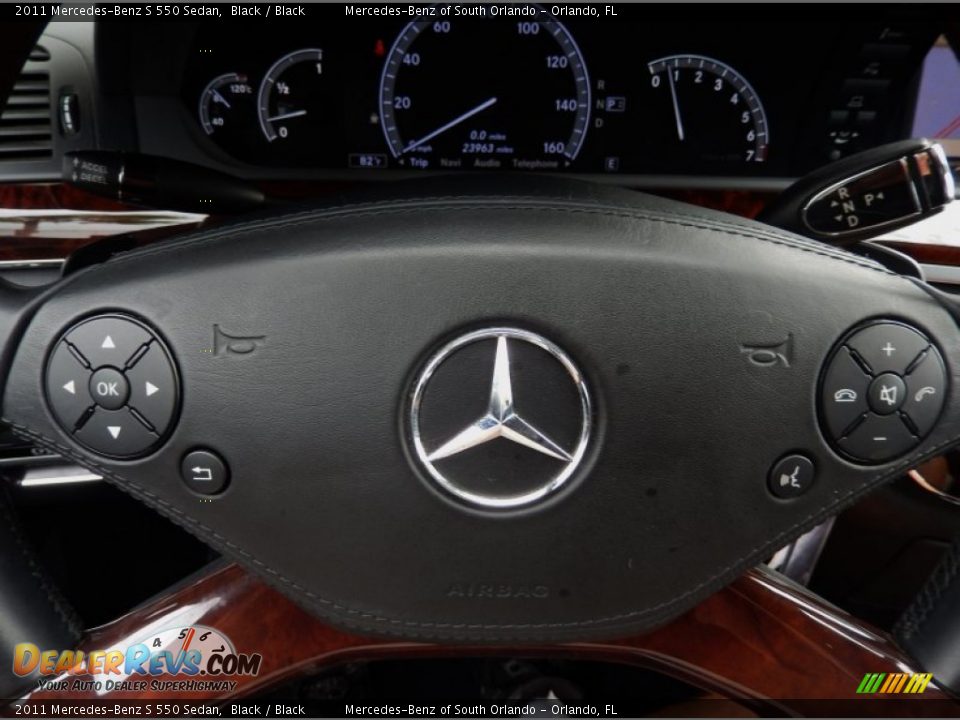 2011 Mercedes-Benz S 550 Sedan Black / Black Photo #27
