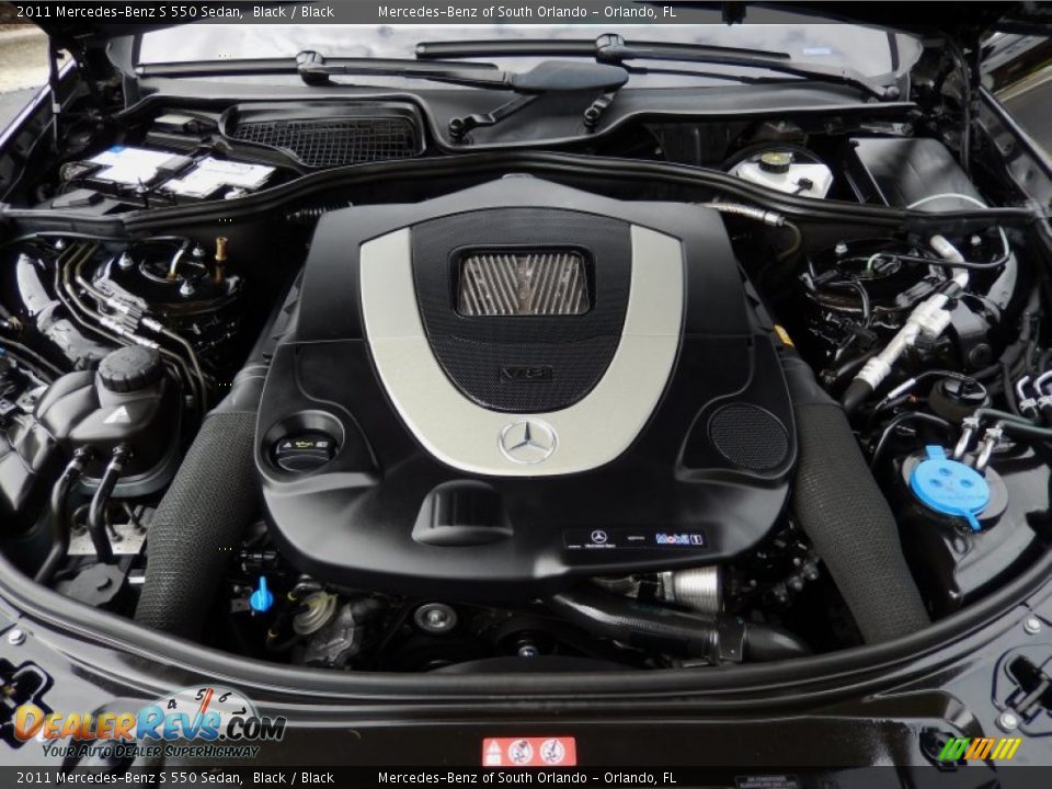 2011 Mercedes-Benz S 550 Sedan Black / Black Photo #28