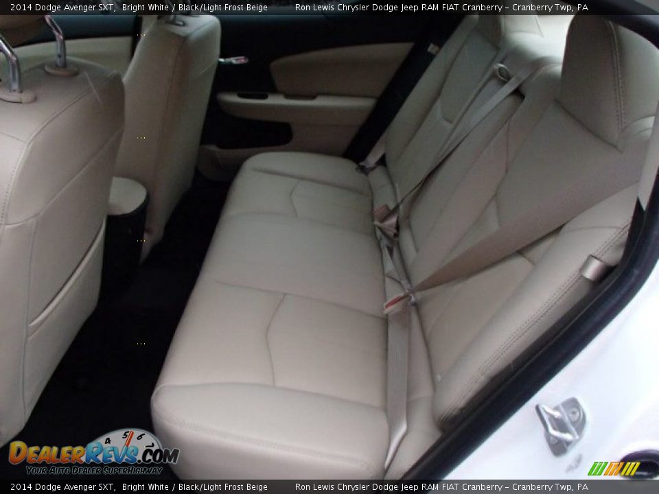 2014 Dodge Avenger SXT Bright White / Black/Light Frost Beige Photo #12