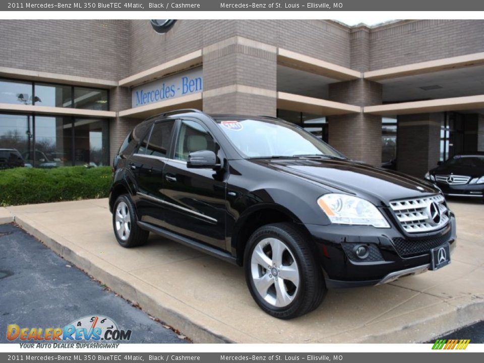 2011 Mercedes-Benz ML 350 BlueTEC 4Matic Black / Cashmere Photo #1
