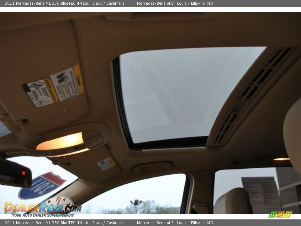 2011 Mercedes-Benz ML 350 BlueTEC 4Matic Black / Cashmere Photo #5