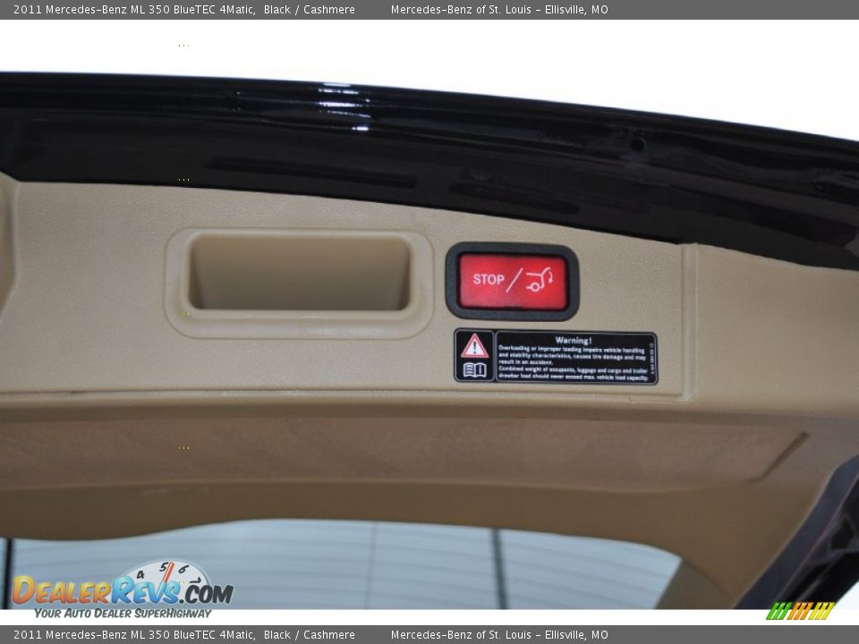 2011 Mercedes-Benz ML 350 BlueTEC 4Matic Black / Cashmere Photo #14